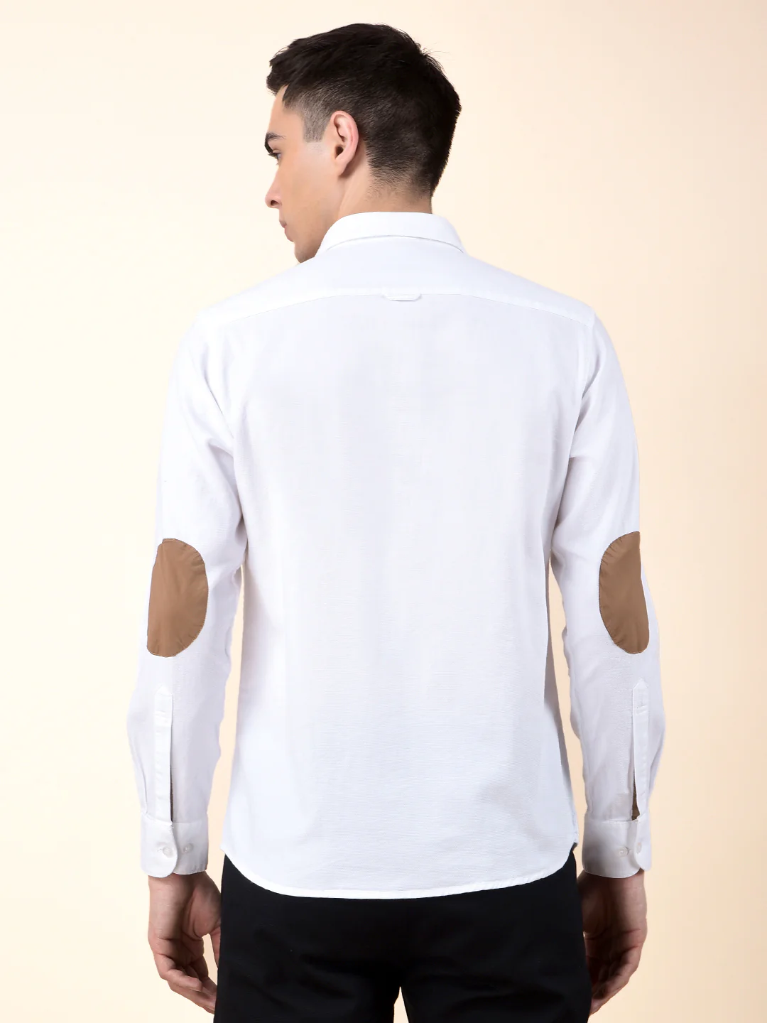 Casual Shirt for Men | Breathable & Soft with Color Fastness Slim Cotton Fabric Solid Pattern - Image 4