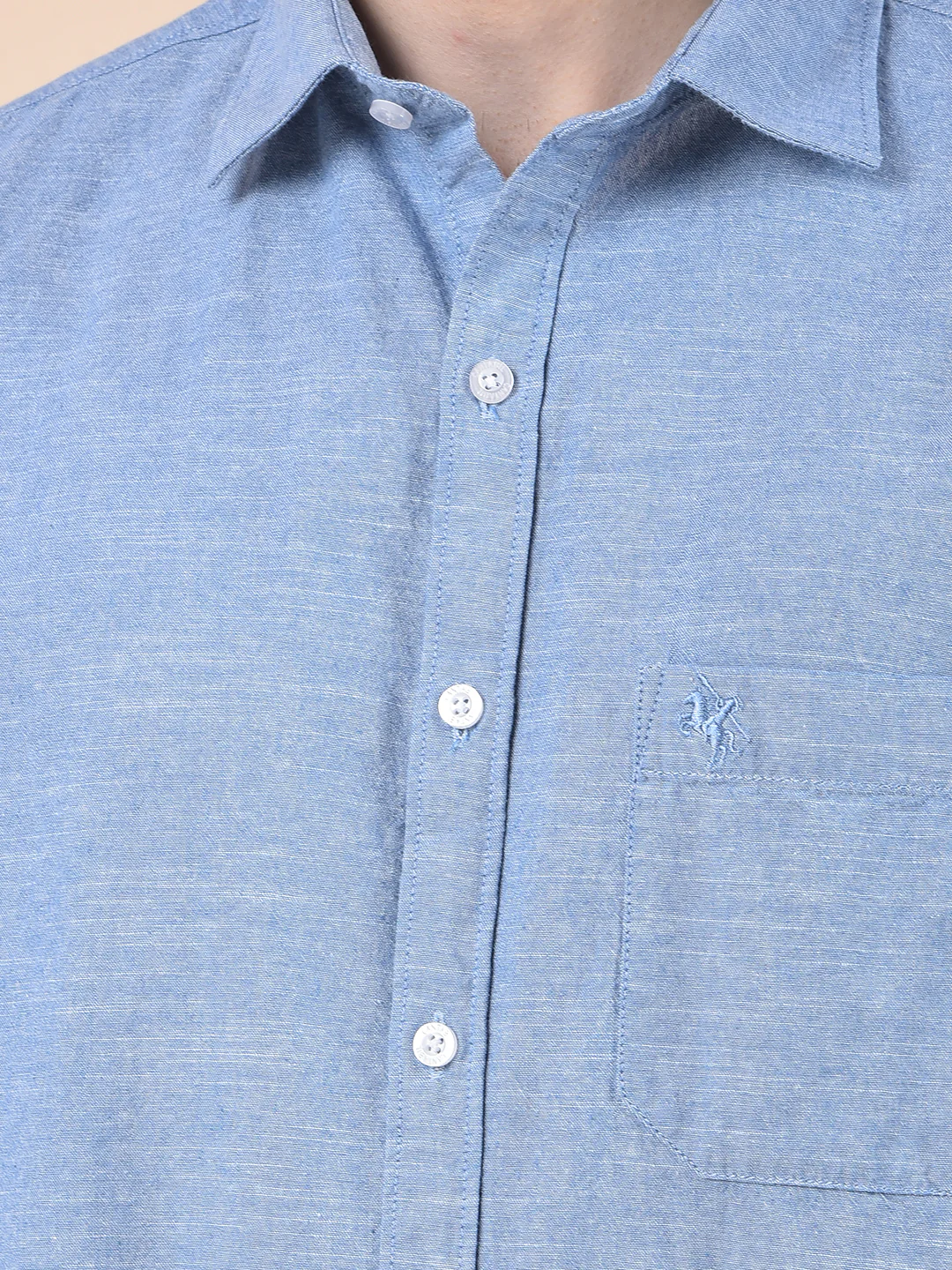 Casual Shirt for Men | Breathable & Soft with Color Fastness Slim Cotton Fabric Solid Pattern - Image 7