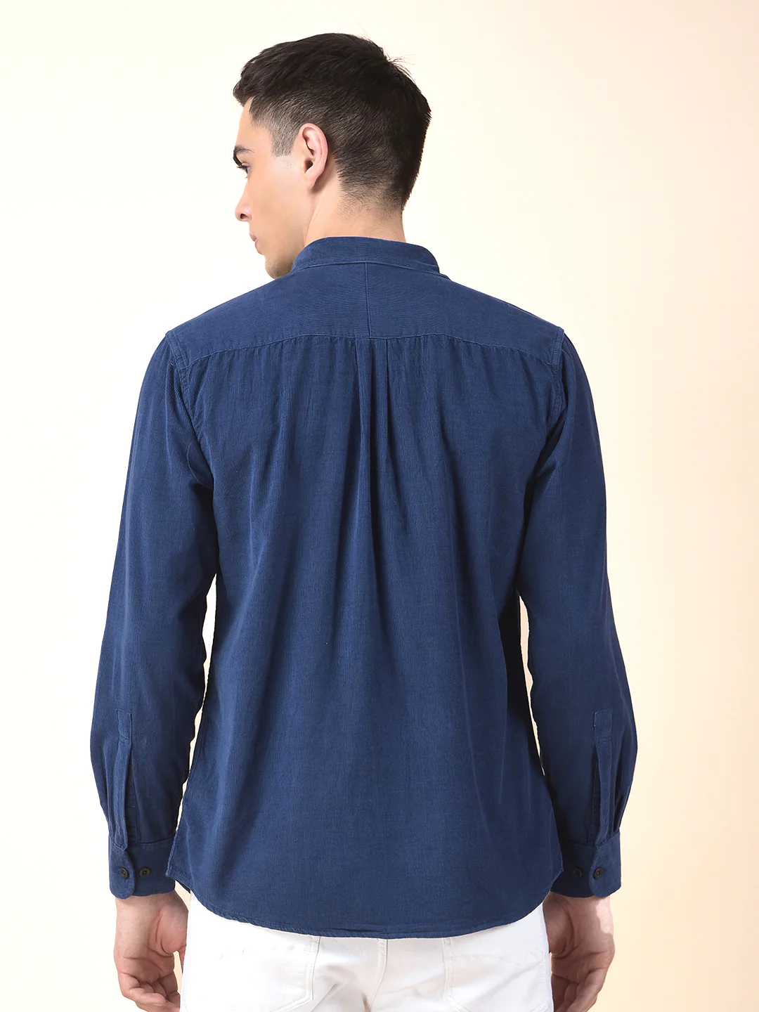 Casual Shirt for Men | Breathable & Soft with Color Fastness Slim Cotton Fabric Solid Pattern - Image 6