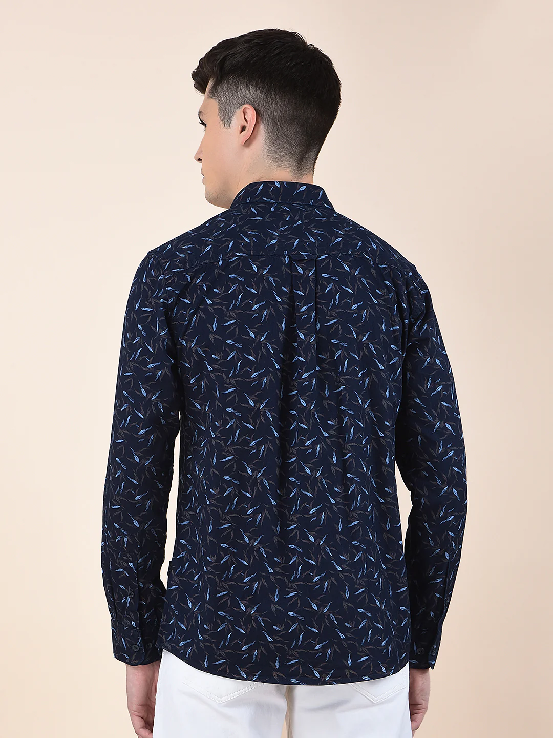 Casual Shirt for Men | Breathable & Soft with Color Fastness Slim Fit Cotton Fabric Printed Pattern - Image 4