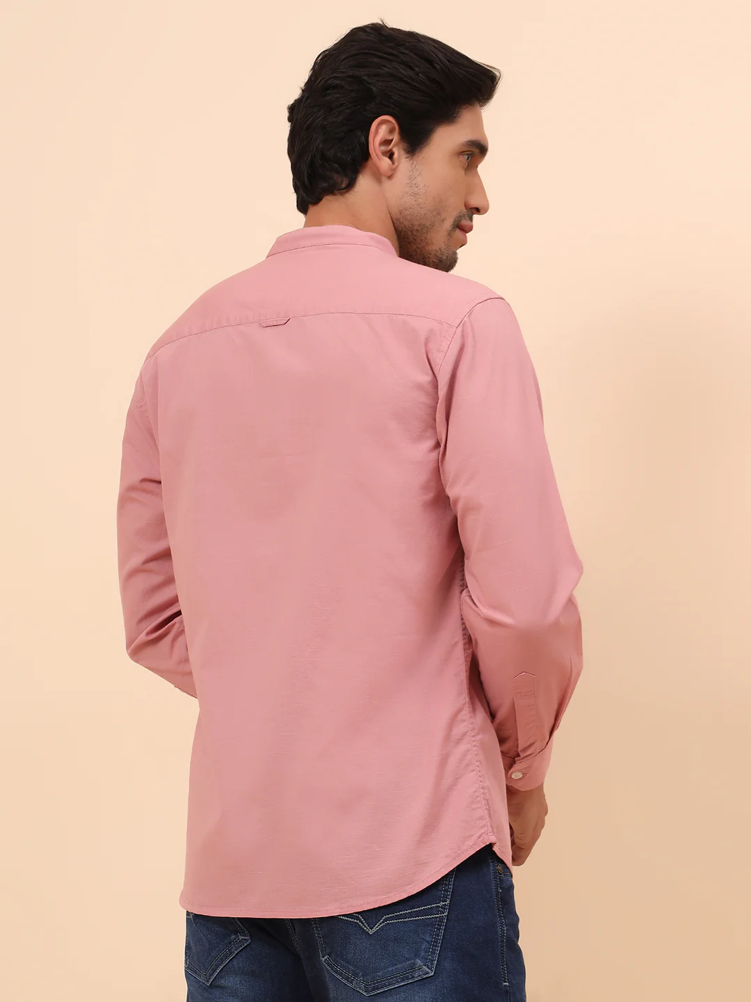 Casual Shirt for Men | Breathable & Soft with Color Fastness Slim Fit Cotton Fabric Solid Pattern - Image 6