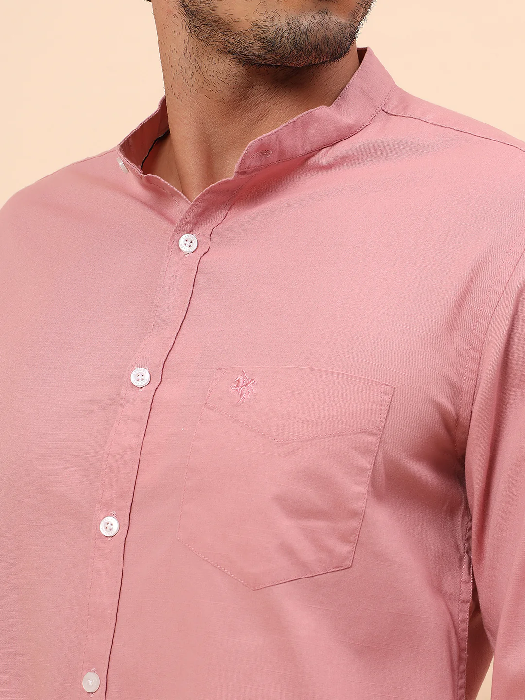 Casual Shirt for Men | Breathable & Soft with Color Fastness Slim Fit Cotton Fabric Solid Pattern - Image 7