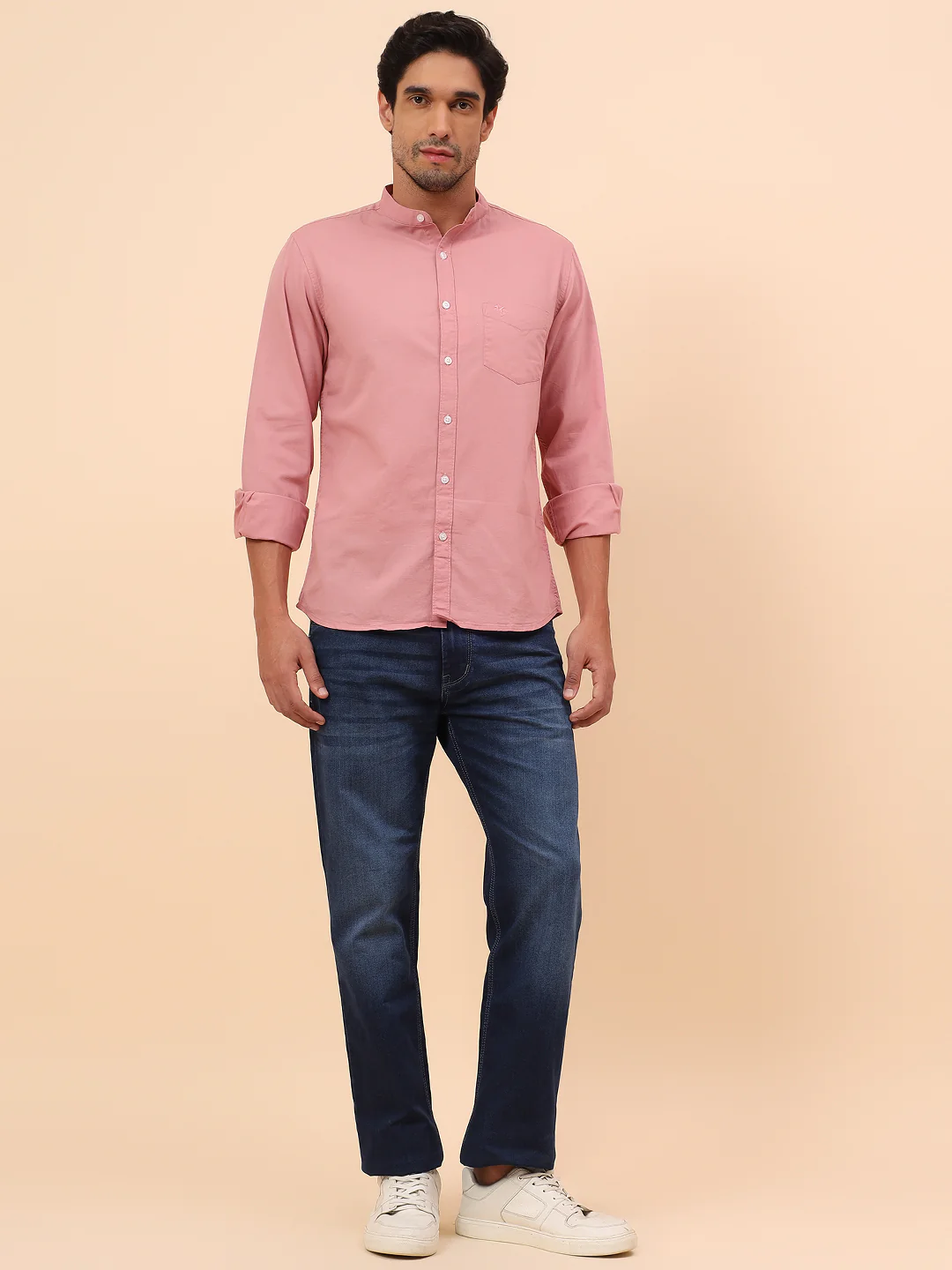 Casual Shirt for Men | Breathable & Soft with Color Fastness Slim Fit Cotton Fabric Solid Pattern - Image 8
