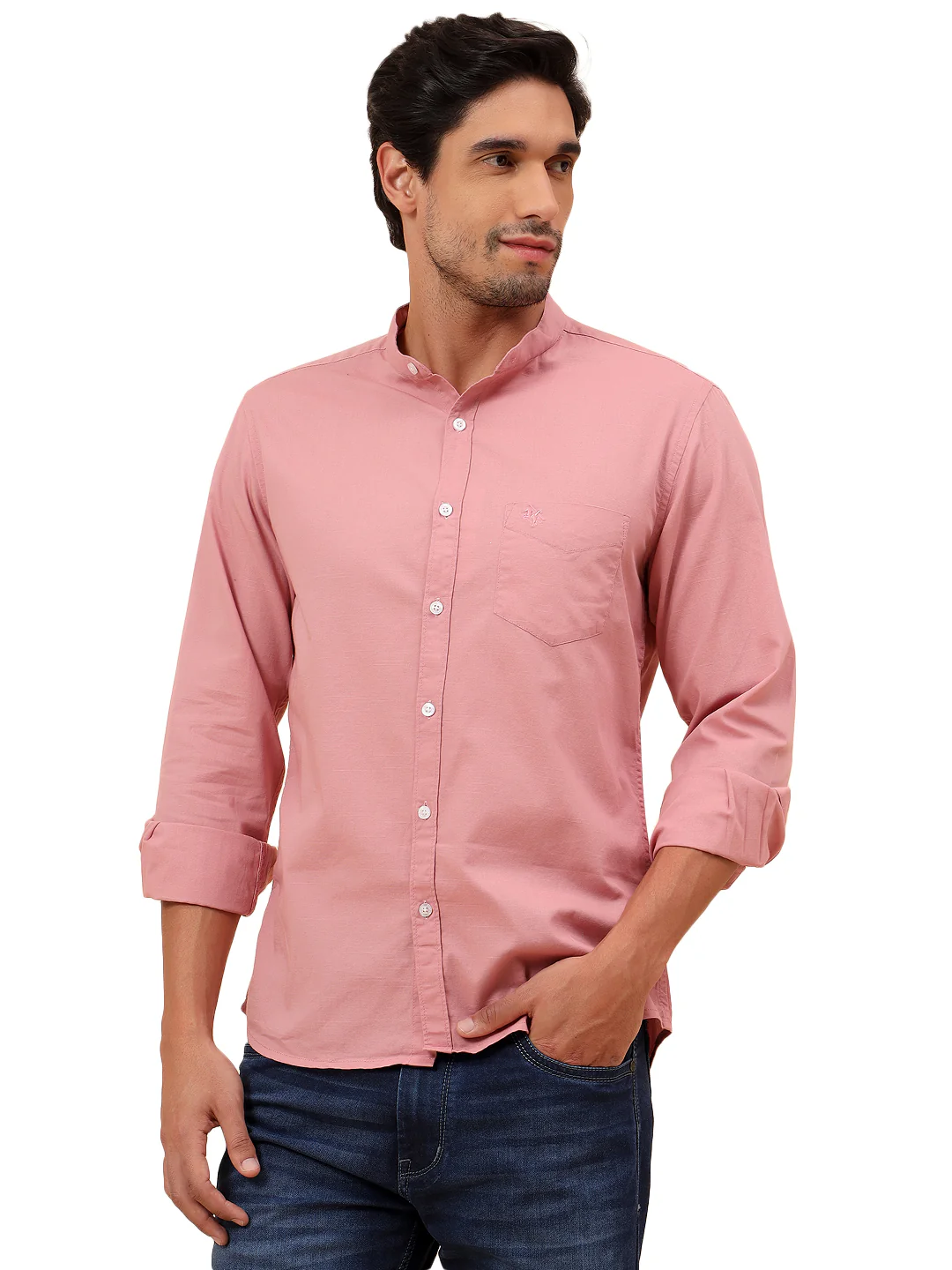 Casual Shirt for Men | Breathable & Soft with Color Fastness Slim Fit Cotton Fabric Solid Pattern - Image 9