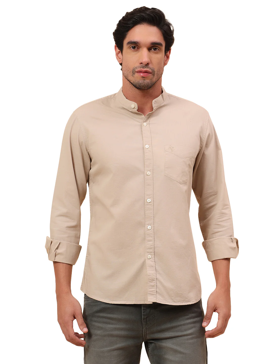 Casual Shirt for Men | Breathable & Soft with Color Fastness Slim Fit Cotton Fabric Solid Pattern - Image 9