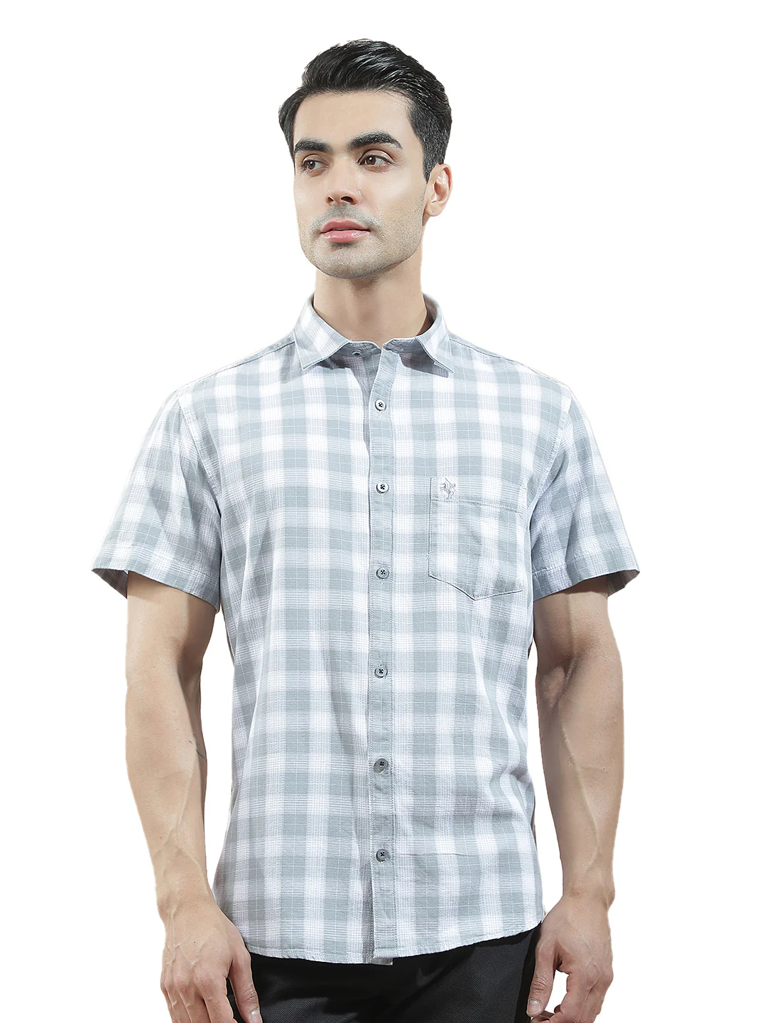 Casual Shirt for Men l Breathable & Soft with Color Fastness Regular Fit  Cotton Fabric Checkered Pattern - Image 9
