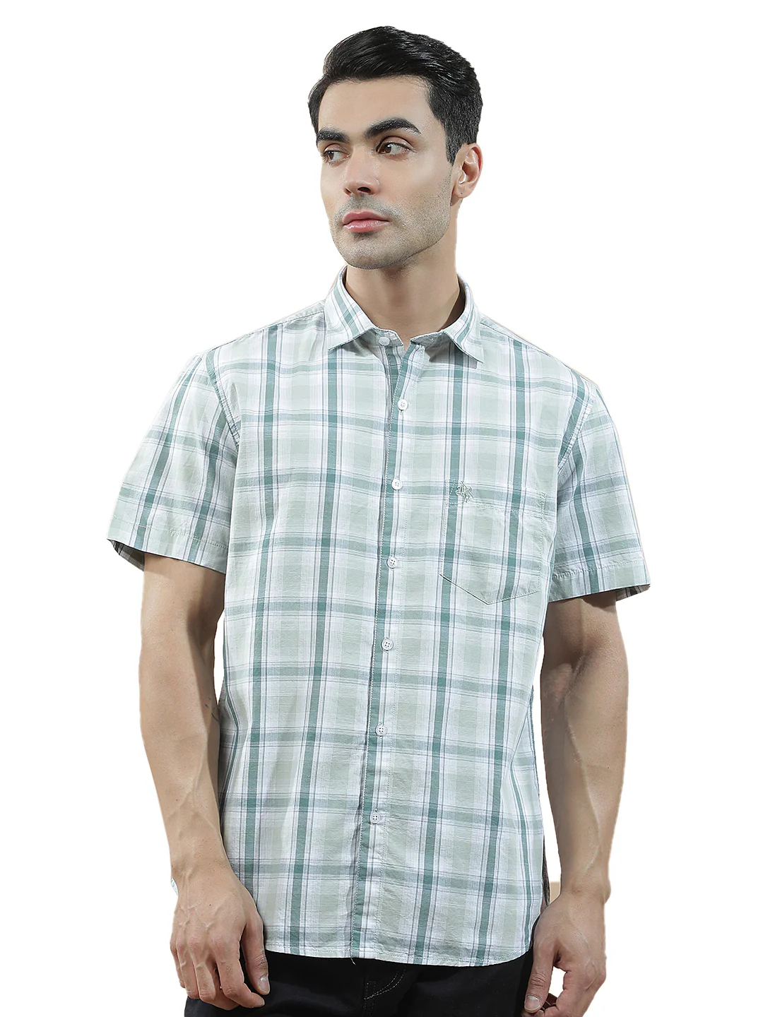 Casual Shirt for Men l Breathable & Soft with Color Fastness Slim Fit  Cotton Fabric Checkered Pattern - Image 9
