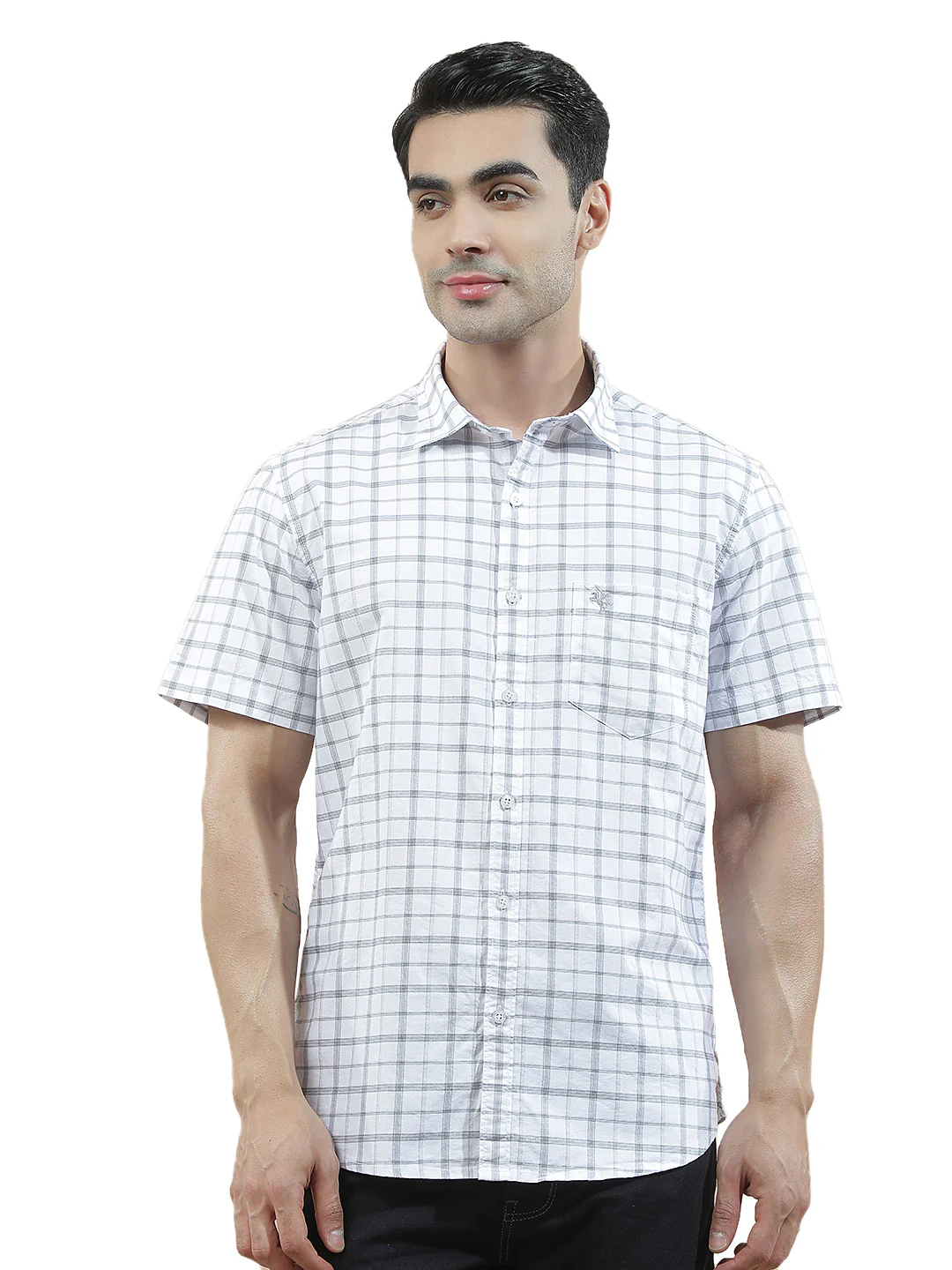 Casual Shirt for Men l Breathable & Soft with Color Fastness Slim Fit Cotton Fabric Checkered Pattern - Image 9