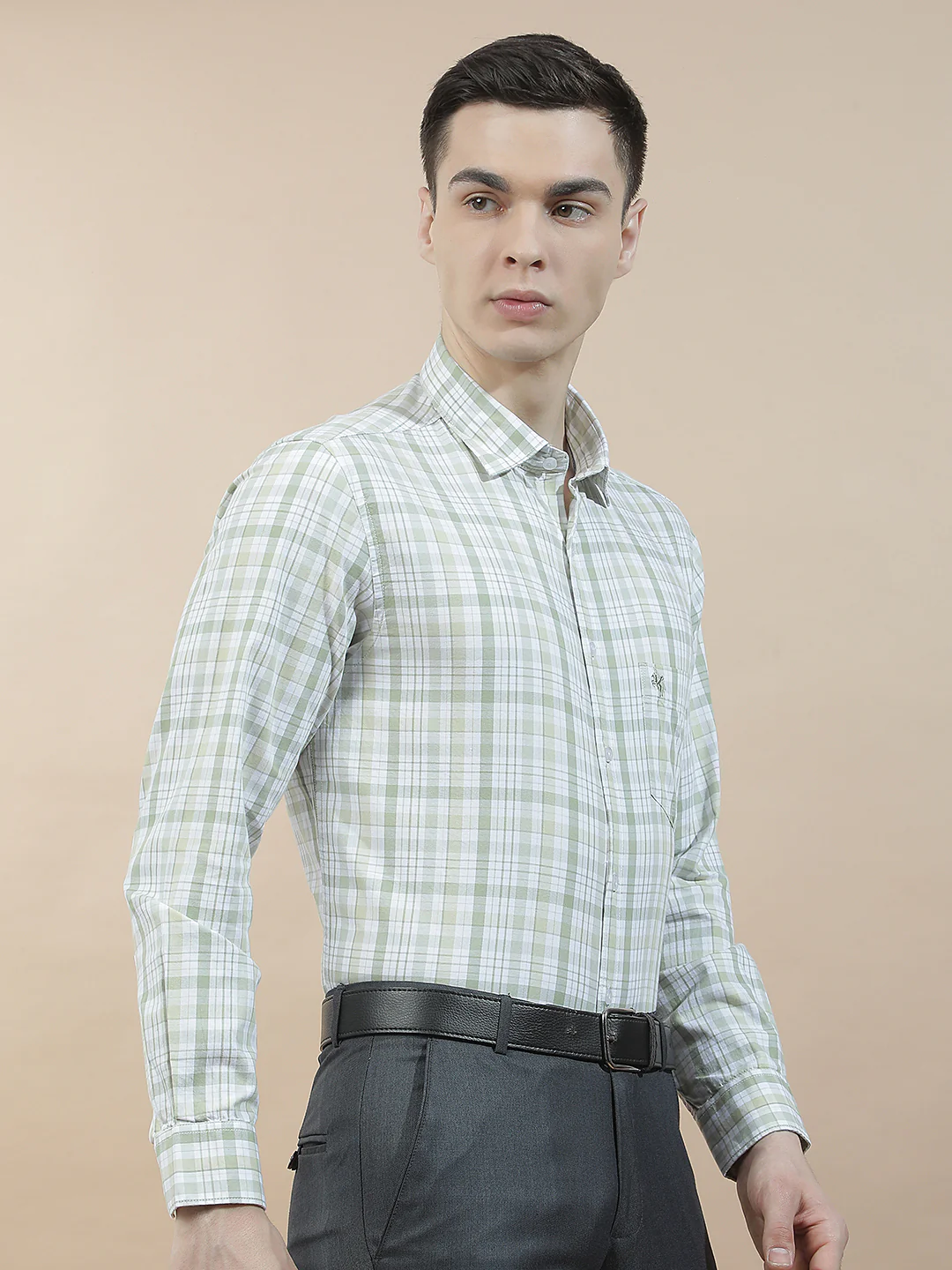 Casual Shirt for Men l Breathable & Soft with Color Fastness Slim Fit Cotton Fabric Checkered Pattern - Image 6