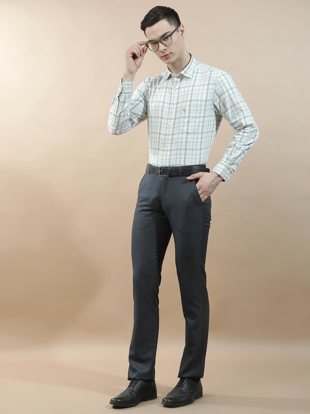 Casual Shirt for Men l Breathable & Soft with Color Fastness Slim Fit Cotton Fabric Checkered Pattern - Image 8