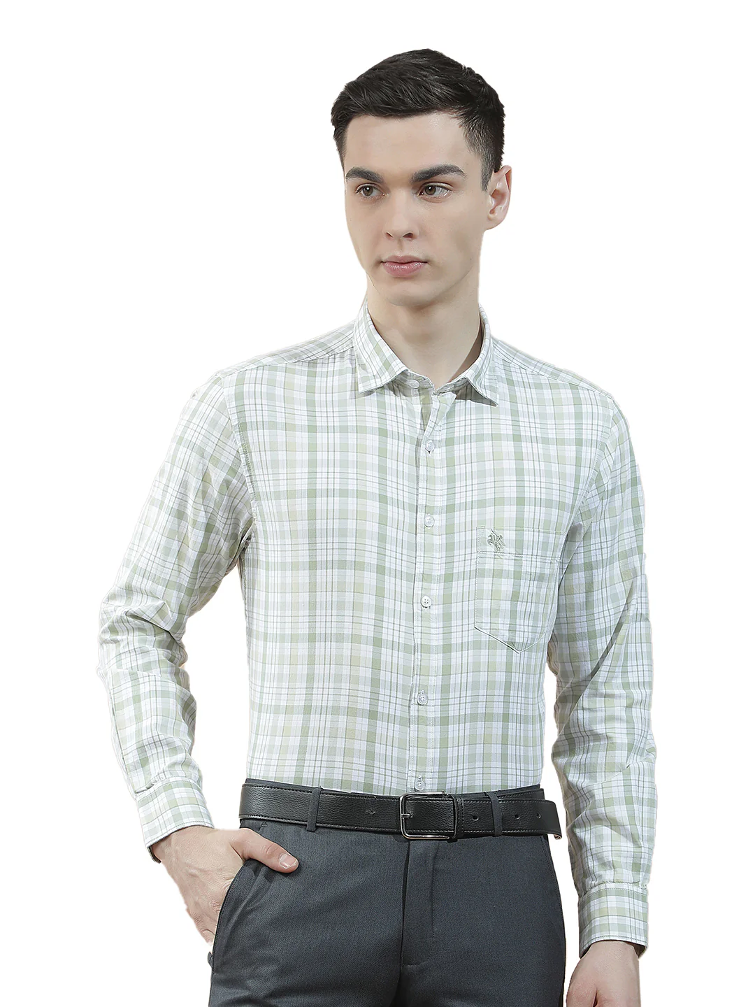 Casual Shirt for Men l Breathable & Soft with Color Fastness Slim Fit Cotton Fabric Checkered Pattern - Image 9