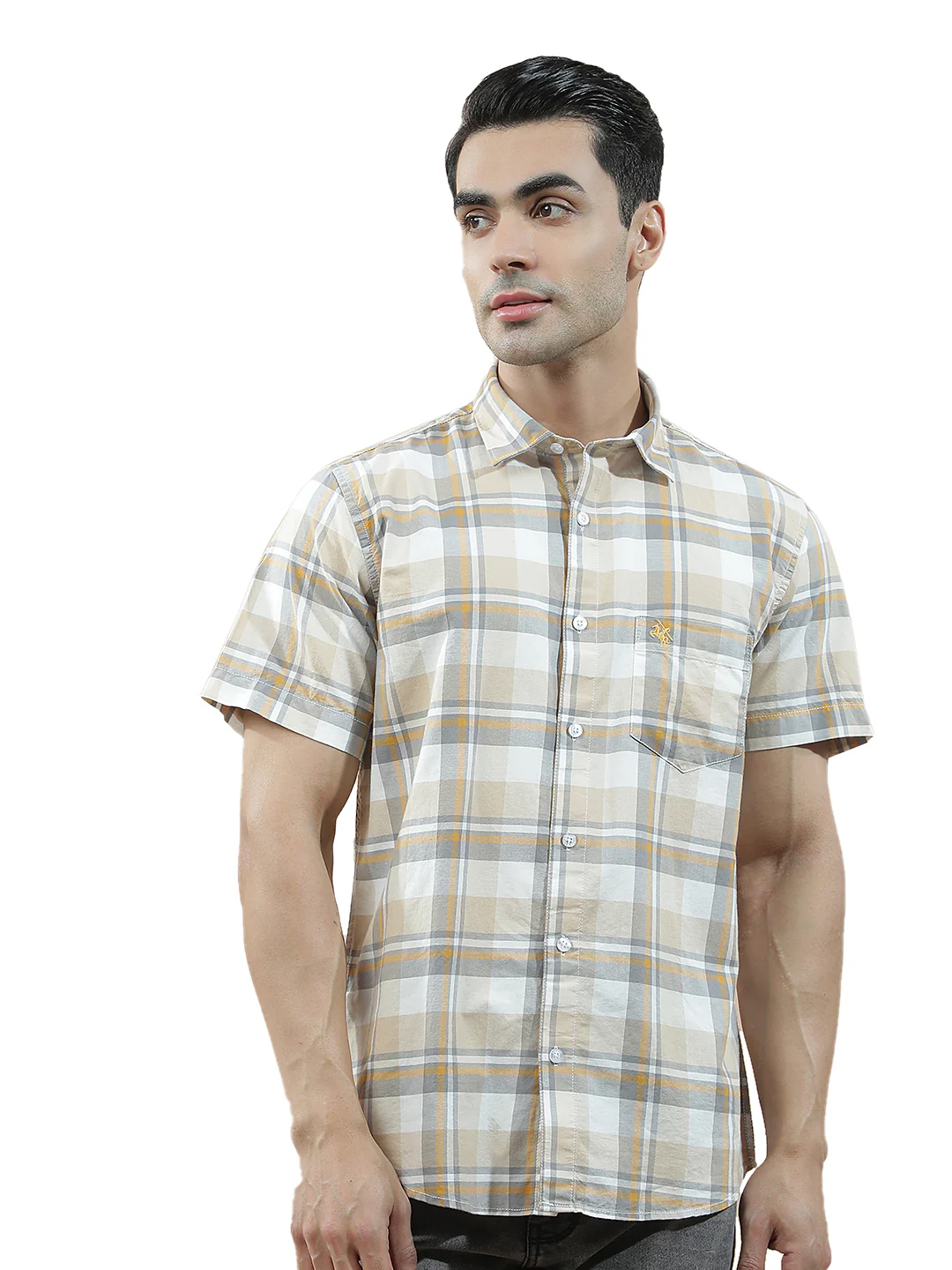 Casual Shirt for Men l Breathable & Soft with Color Fastness Slim Fit Cotton Fabric Checkered Pattern - Image 9