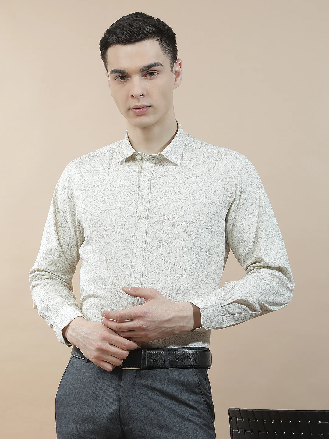 Casual Shirt for Men l Breathable & Soft with Color Fastness Slim Fit Cotton Fabric Printed Pattern - Image 2