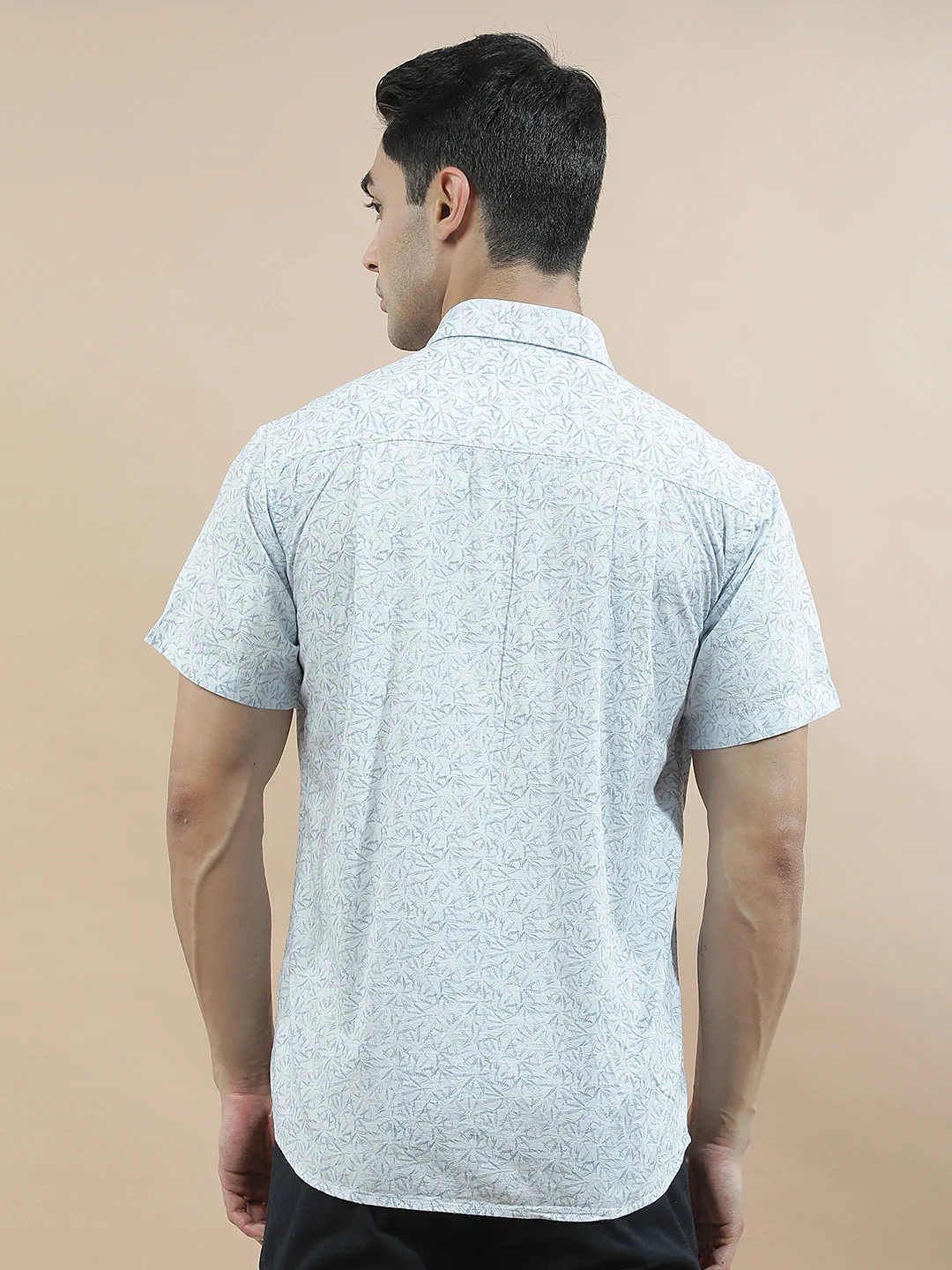 Casual Shirt for Men l Breathable & Soft with Color Fastness Slim Fit Cotton Fabric Printed Pattern - Image 4