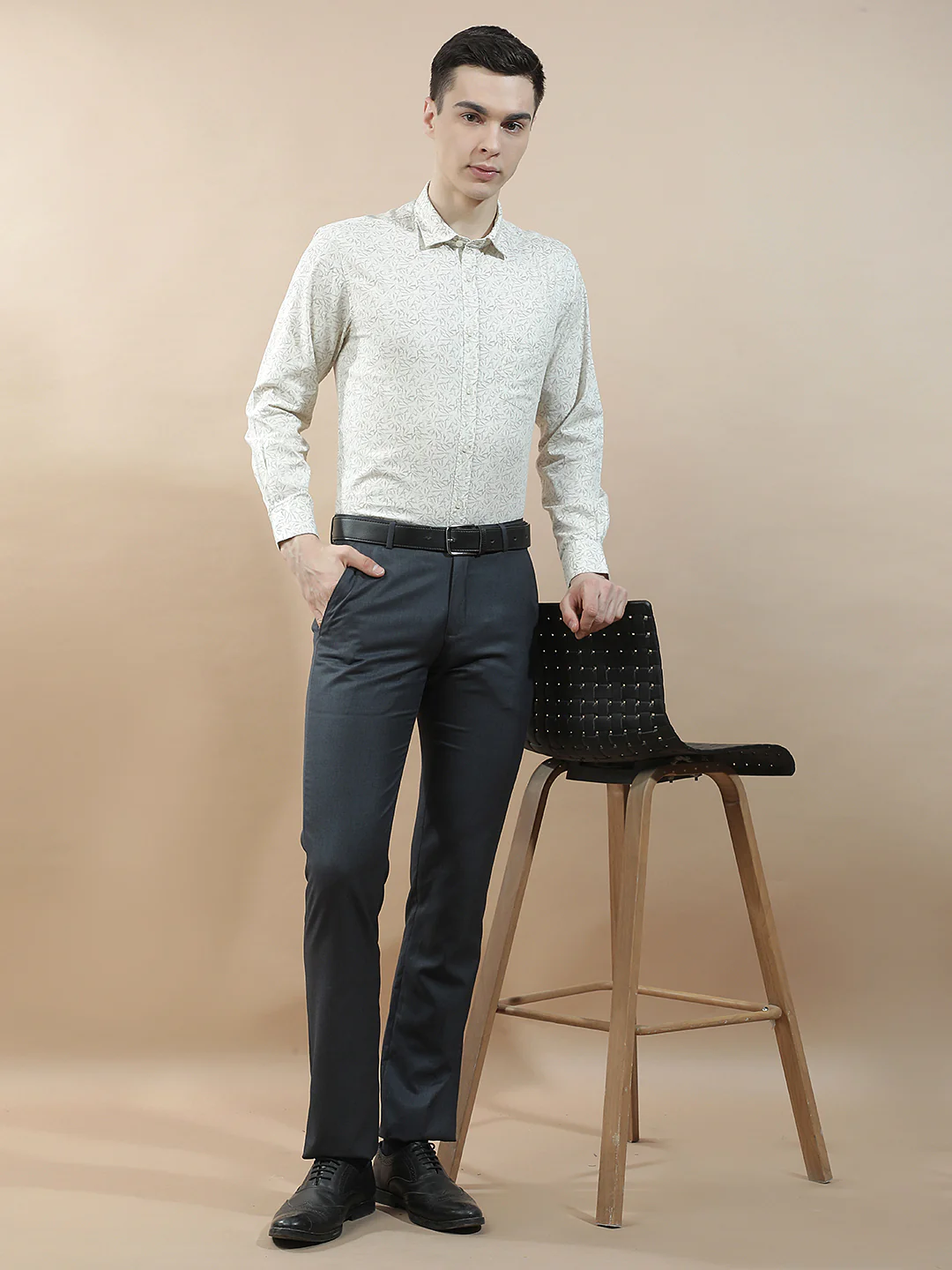 Casual Shirt for Men l Breathable & Soft with Color Fastness Slim Fit Cotton Fabric Printed Pattern - Image 2