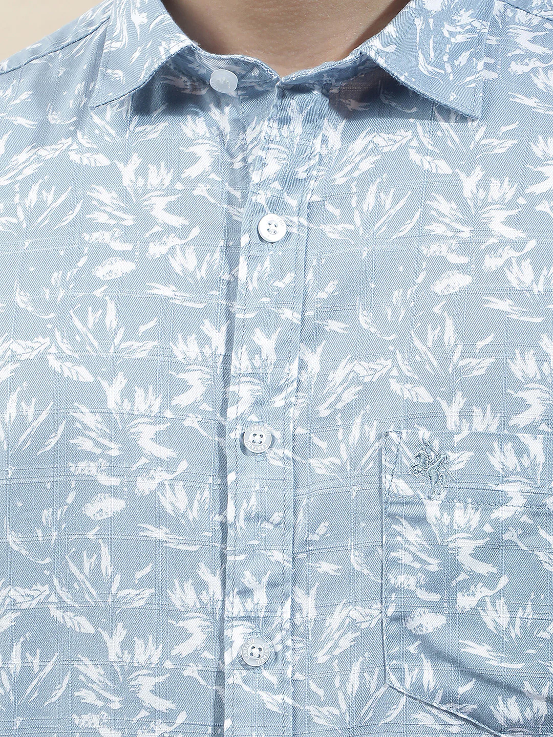 Casual Shirt for Men l Breathable & Soft with Color Fastness Slim Fit Cotton Fabric Printed Pattern - Image 9