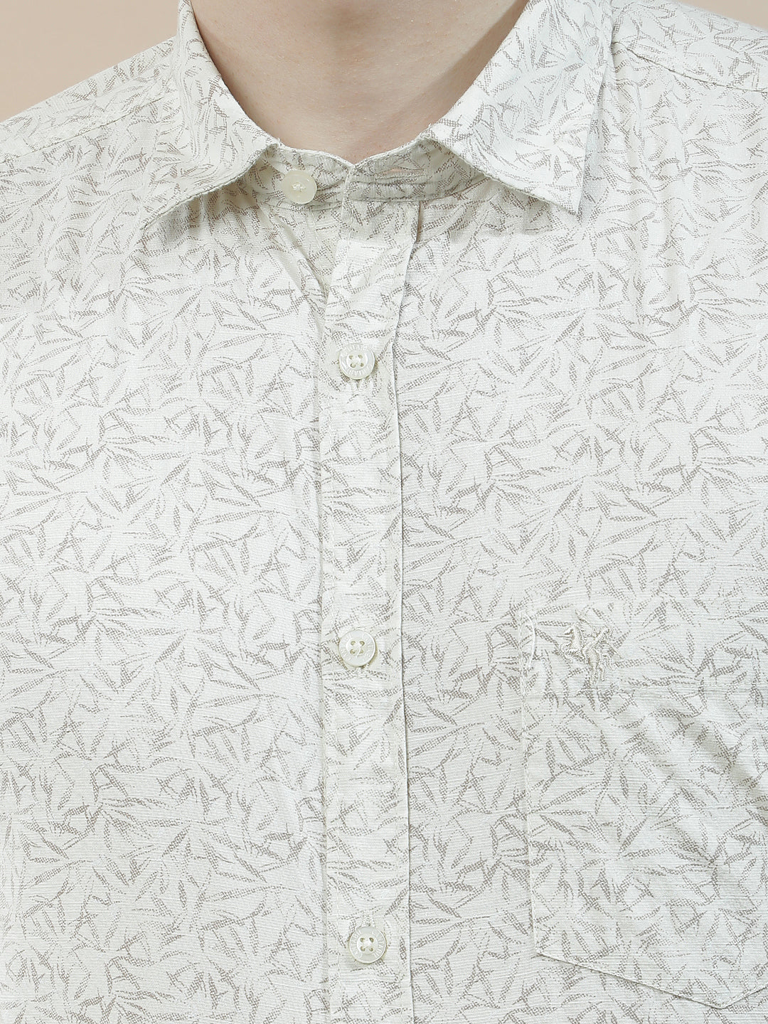 Casual Shirt for Men l Breathable & Soft with Color Fastness Slim Fit Cotton Fabric Printed Pattern - Image 8