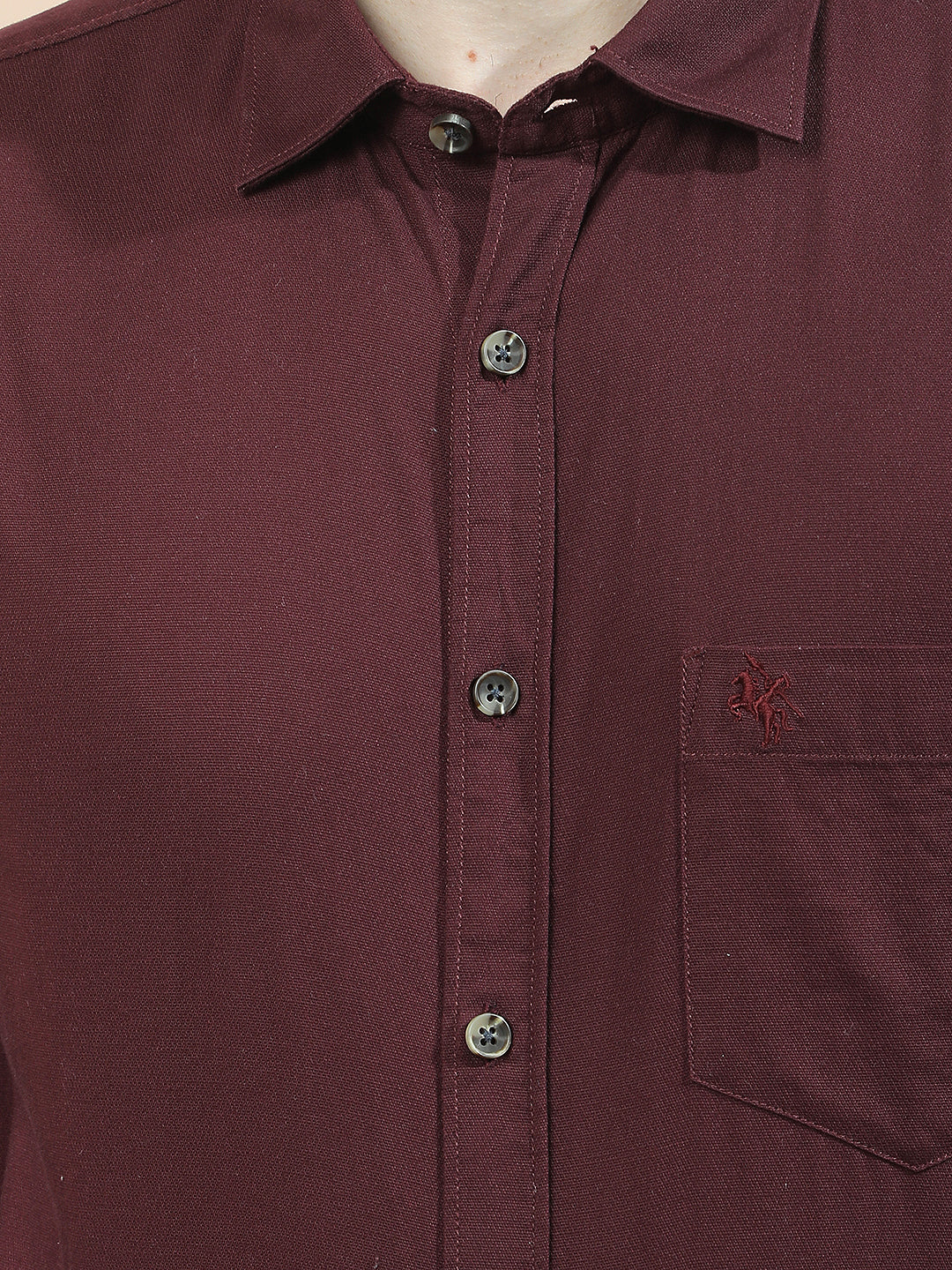 Casual Shirt for Men l Breathable & Soft with Color Fastness Slim Fit  Cotton Fabric Solid Pattern - Image 8