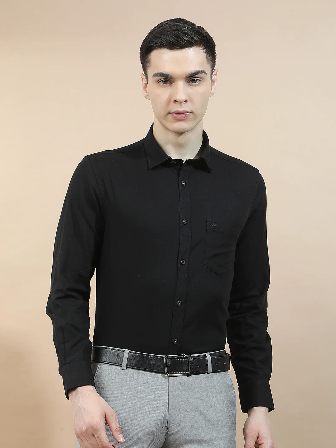 Casual Shirt for Men l Breathable & Soft with Color Fastness Slim Fit  Cotton Fabric Solid Pattern - Image 5
