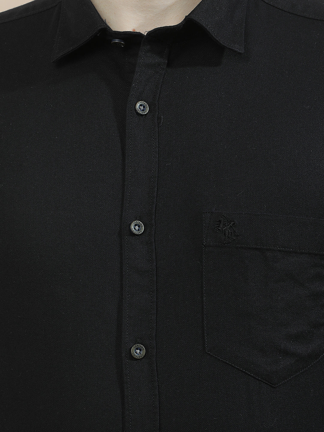 Casual Shirt for Men l Breathable & Soft with Color Fastness Slim Fit  Cotton Fabric Solid Pattern - Image 8
