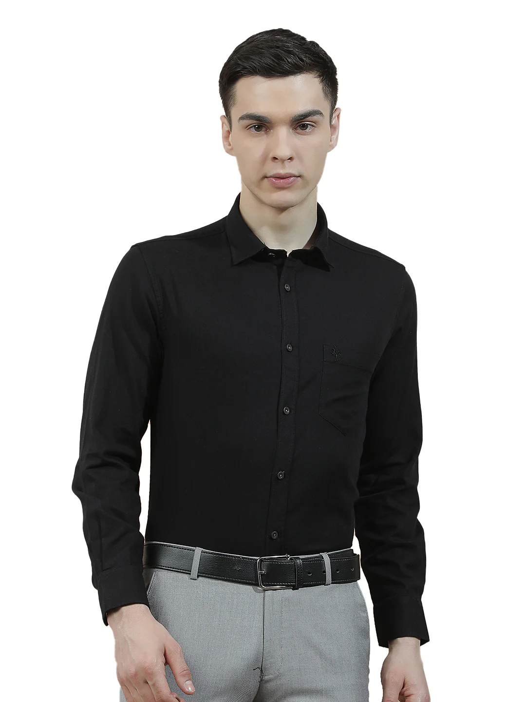 Casual Shirt for Men l Breathable & Soft with Color Fastness Slim Fit  Cotton Fabric Solid Pattern - Image 9