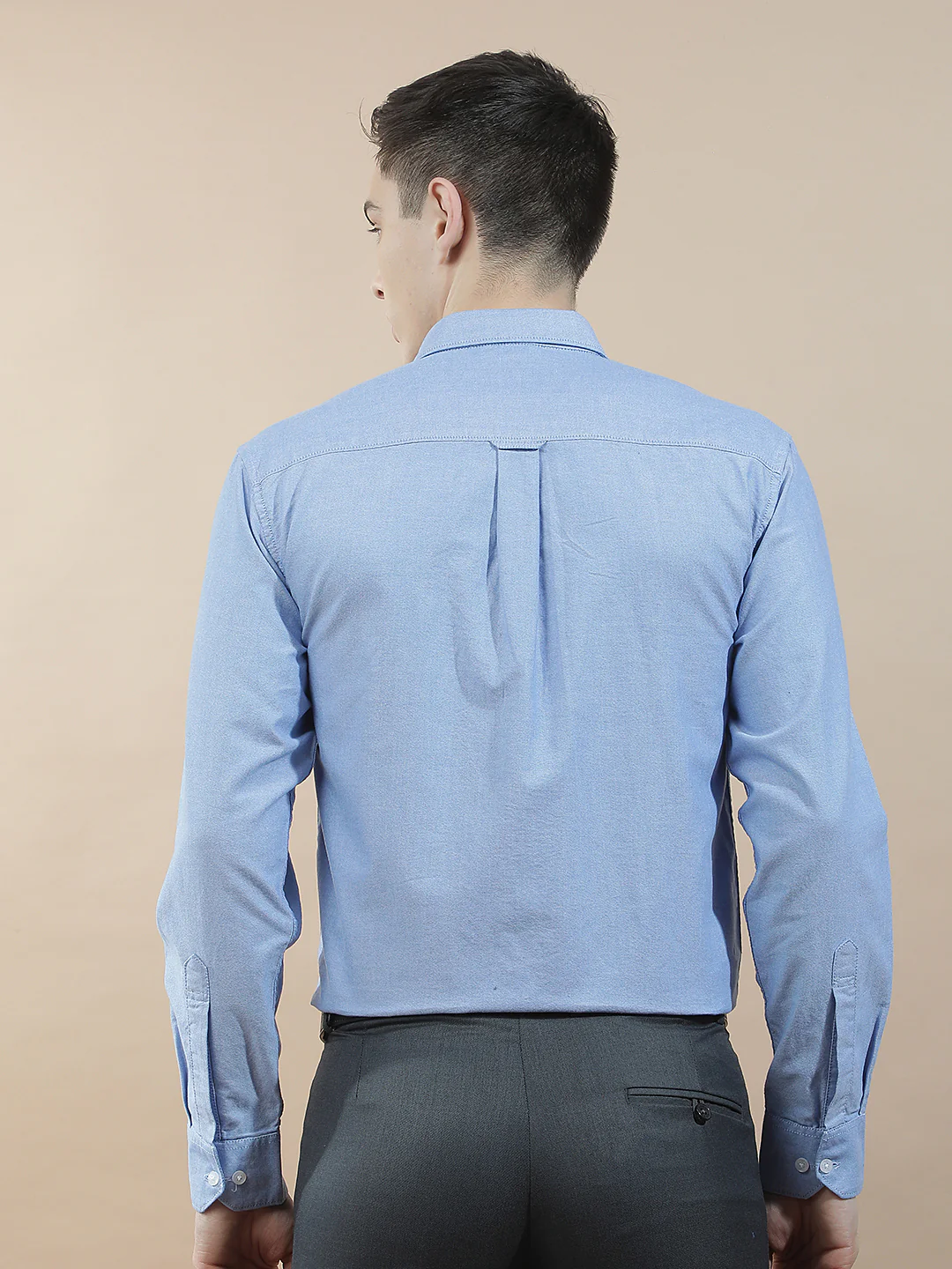 Casual Shirt for Men l Breathable & Soft with Color Fastness Slim Fit  Cotton Fabric Solid Pattern - Image 4