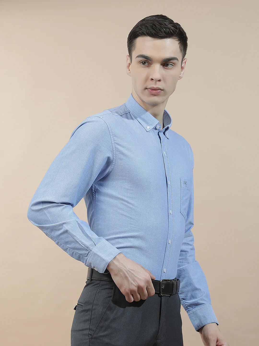Casual Shirt for Men l Breathable & Soft with Color Fastness Slim Fit  Cotton Fabric Solid Pattern - Image 7