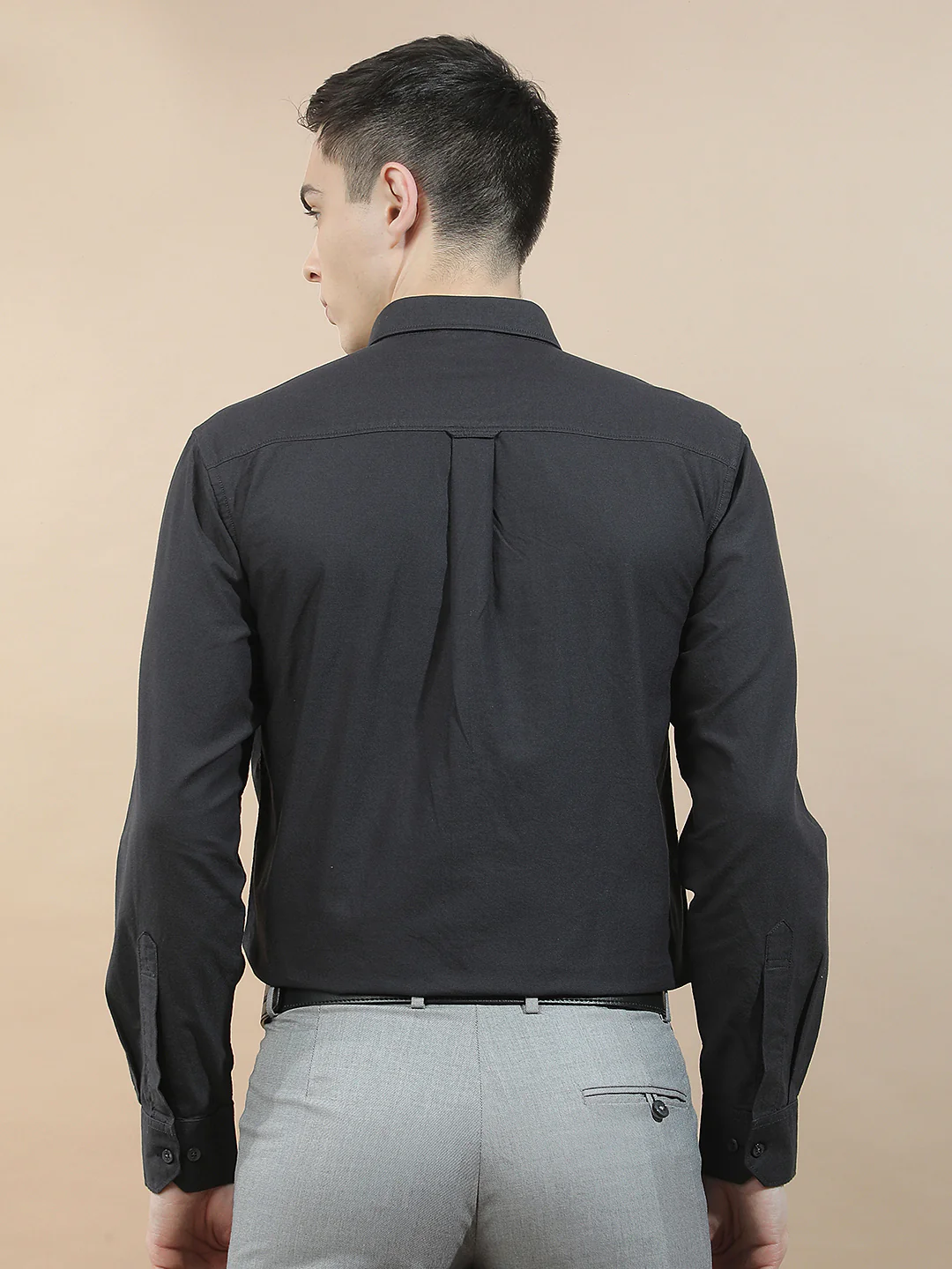 Casual Shirt for Men l Breathable & Soft with Color Fastness Slim Fit  Cotton Fabric Solid Pattern - Image 3