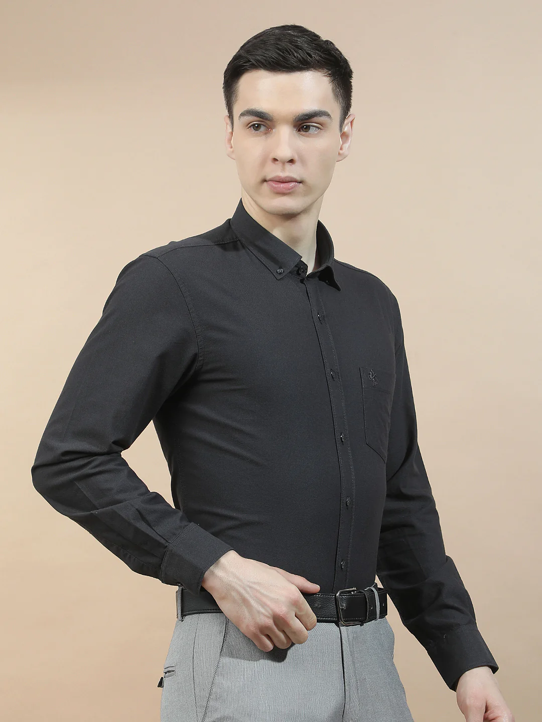 Casual Shirt for Men l Breathable & Soft with Color Fastness Slim Fit  Cotton Fabric Solid Pattern - Image 6