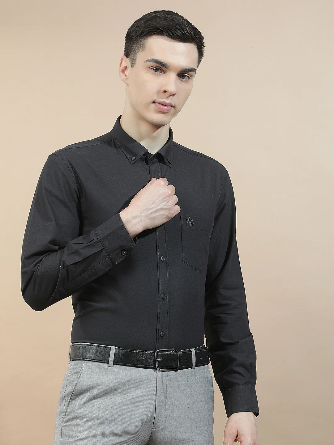 Casual Shirt for Men l Breathable & Soft with Color Fastness Slim Fit  Cotton Fabric Solid Pattern - Image 8