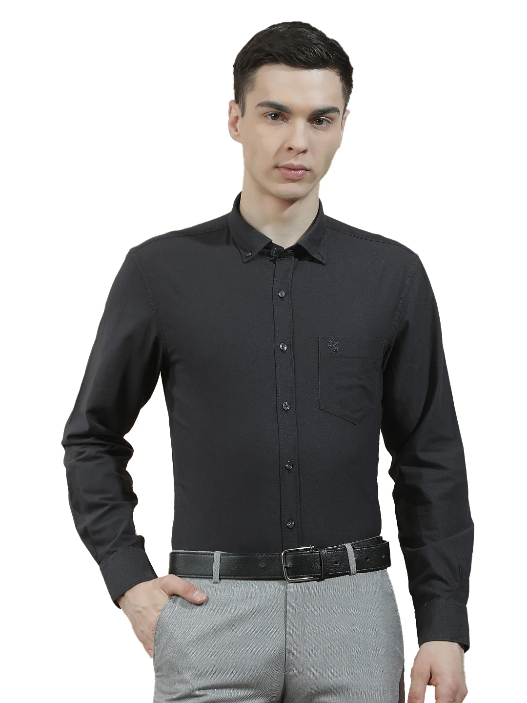 Casual Shirt for Men l Breathable & Soft with Color Fastness Slim Fit  Cotton Fabric Solid Pattern - Image 9