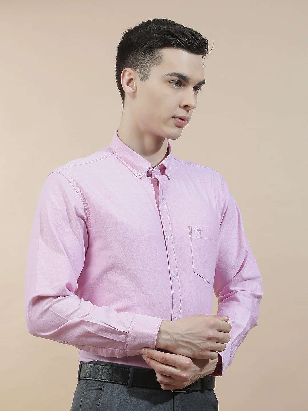 Casual Shirt for Men l Breathable & Soft with Color Fastness Slim Fit  Cotton Fabric Solid Pattern - Image 7
