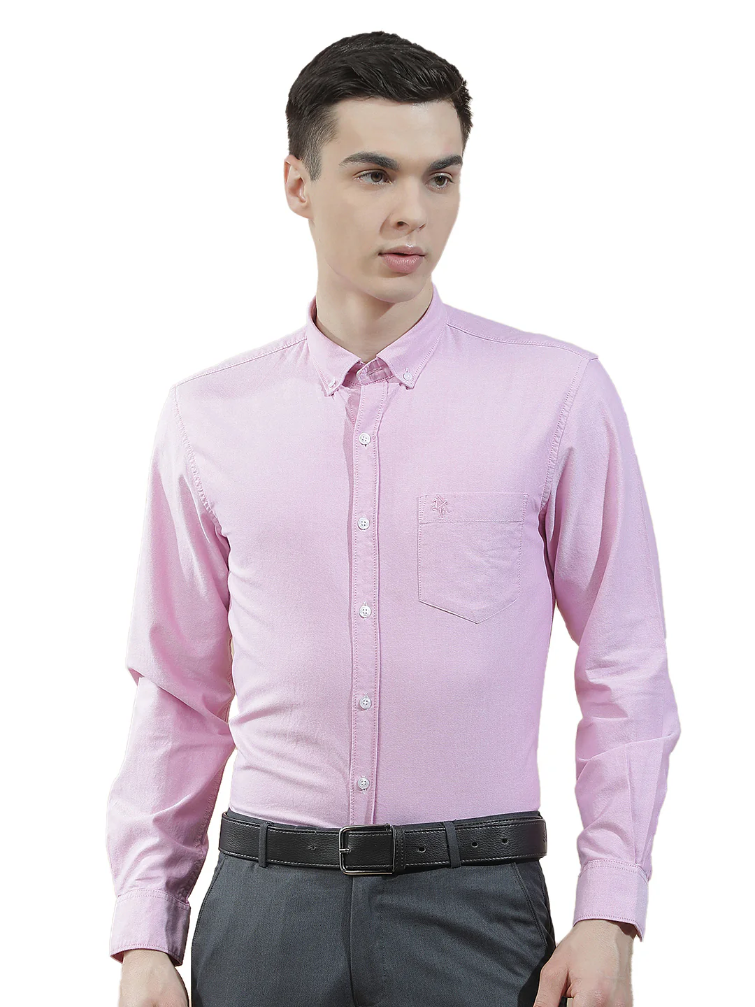 Casual Shirt for Men l Breathable & Soft with Color Fastness Slim Fit  Cotton Fabric Solid Pattern - Image 9
