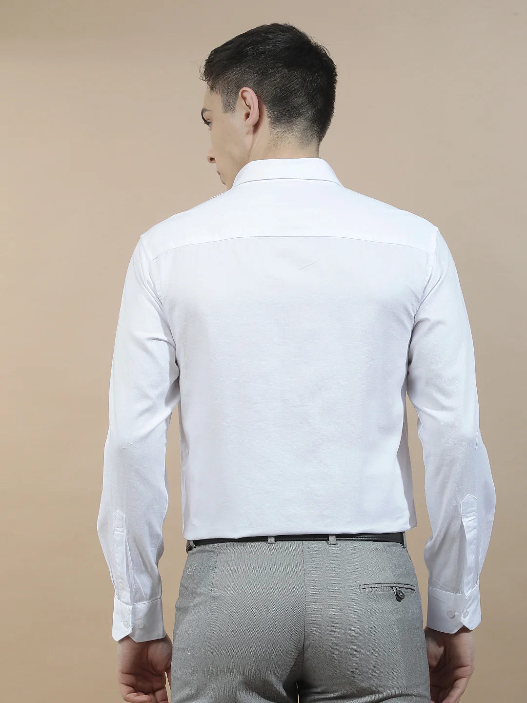 Casual Shirt for Men l Breathable & Soft with Color Fastness Slim Fit  Cotton Fabric Solid Pattern - Image 2