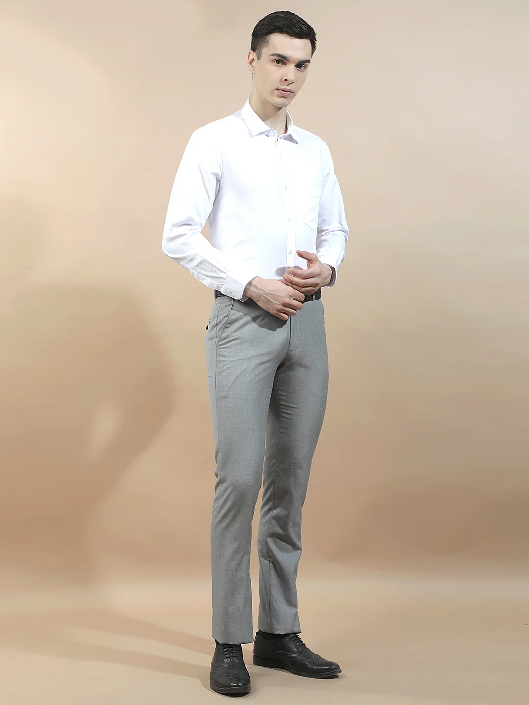 Casual Shirt for Men l Breathable & Soft with Color Fastness Slim Fit  Cotton Fabric Solid Pattern - Image 7