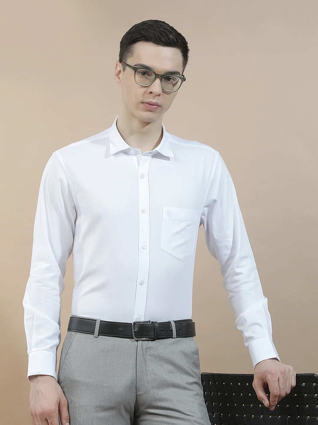 Casual Shirt for Men l Breathable & Soft with Color Fastness Slim Fit  Cotton Fabric Solid Pattern - Image 8