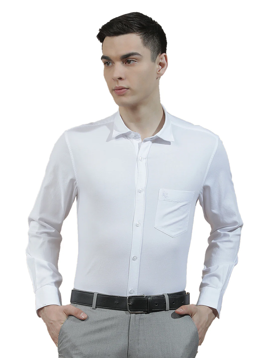 Casual Shirt for Men l Breathable & Soft with Color Fastness Slim Fit  Cotton Fabric Solid Pattern - Image 9