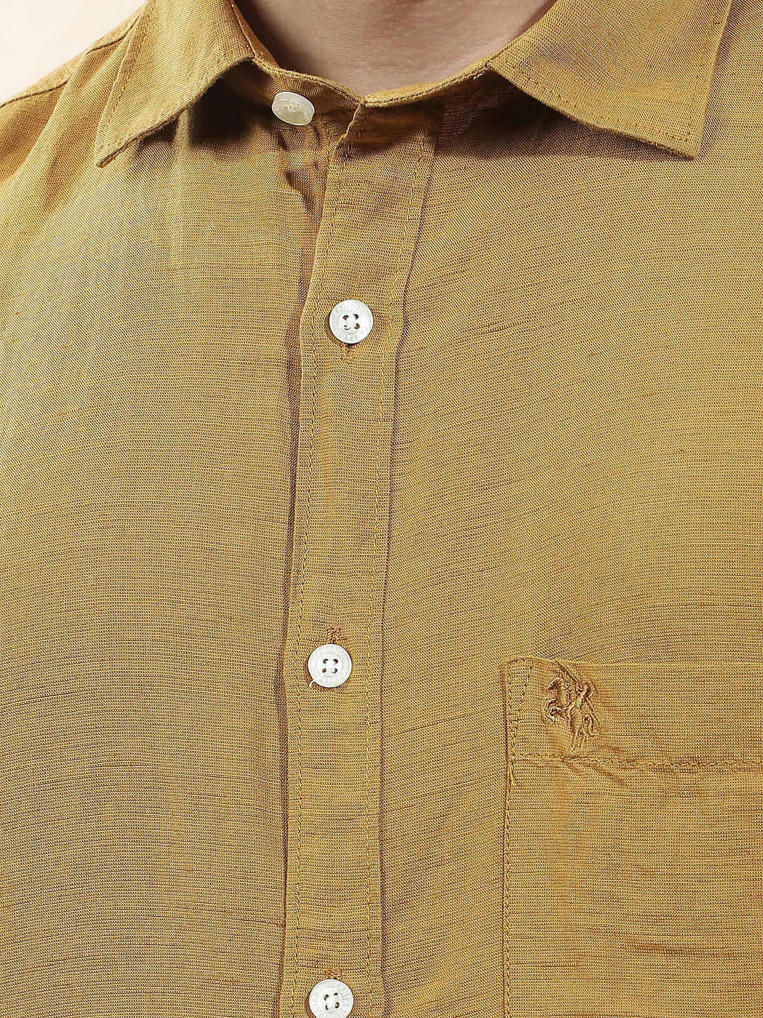 Casual Shirt for Men l Breathable & Soft with Color Fastness Slim Fit Cotton-Linen Fabric Checkered Pattern - Image 2
