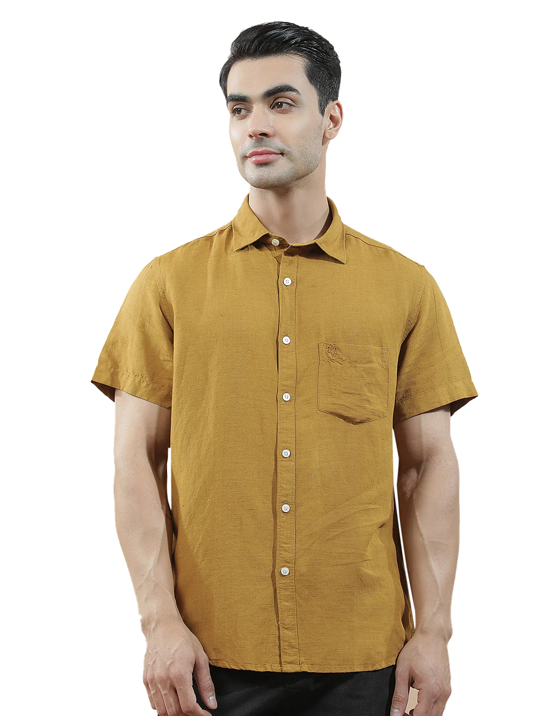 Casual Shirt for Men l Breathable & Soft with Color Fastness Slim Fit Cotton-Linen Fabric Checkered Pattern - Image 6