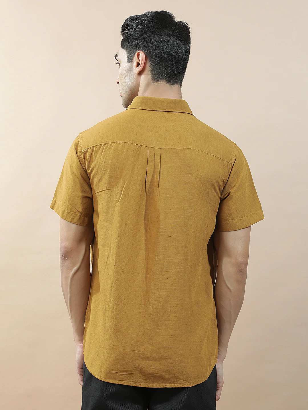 Casual Shirt for Men l Breathable & Soft with Color Fastness Slim Fit Cotton-Linen Fabric Checkered Pattern - Image 7