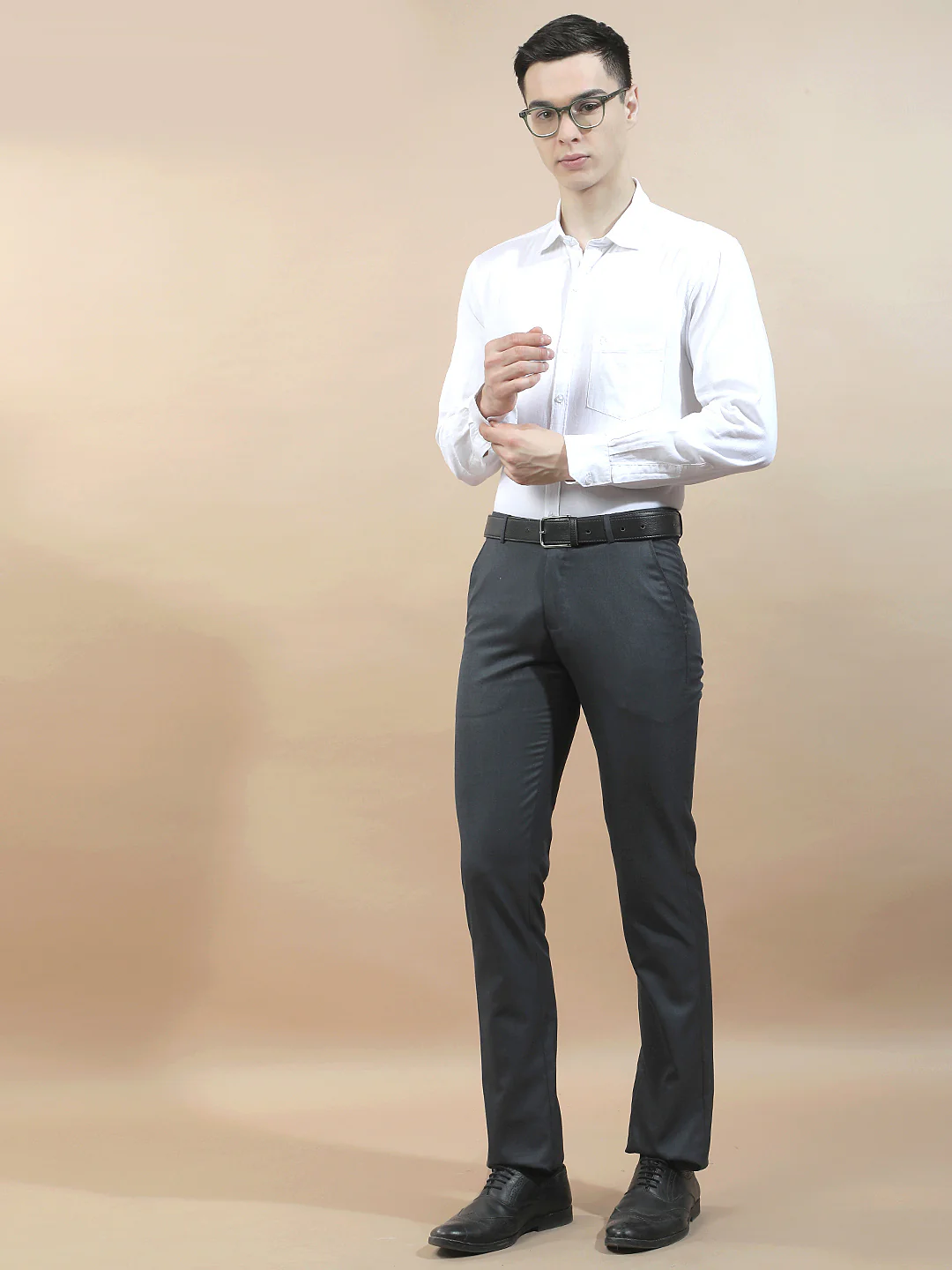 Casual Shirt for Men l Breathable & Soft with Color Fastness Slim Fit Cotton-Linen Fabric Solid Pattern - Image 8