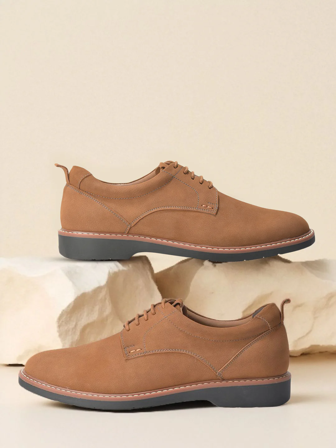 Casual Shoes for Men | Lightweight & Comfortable with Cushioned Insole PU Upper TPR Sole Lace Up Closure - Image 3