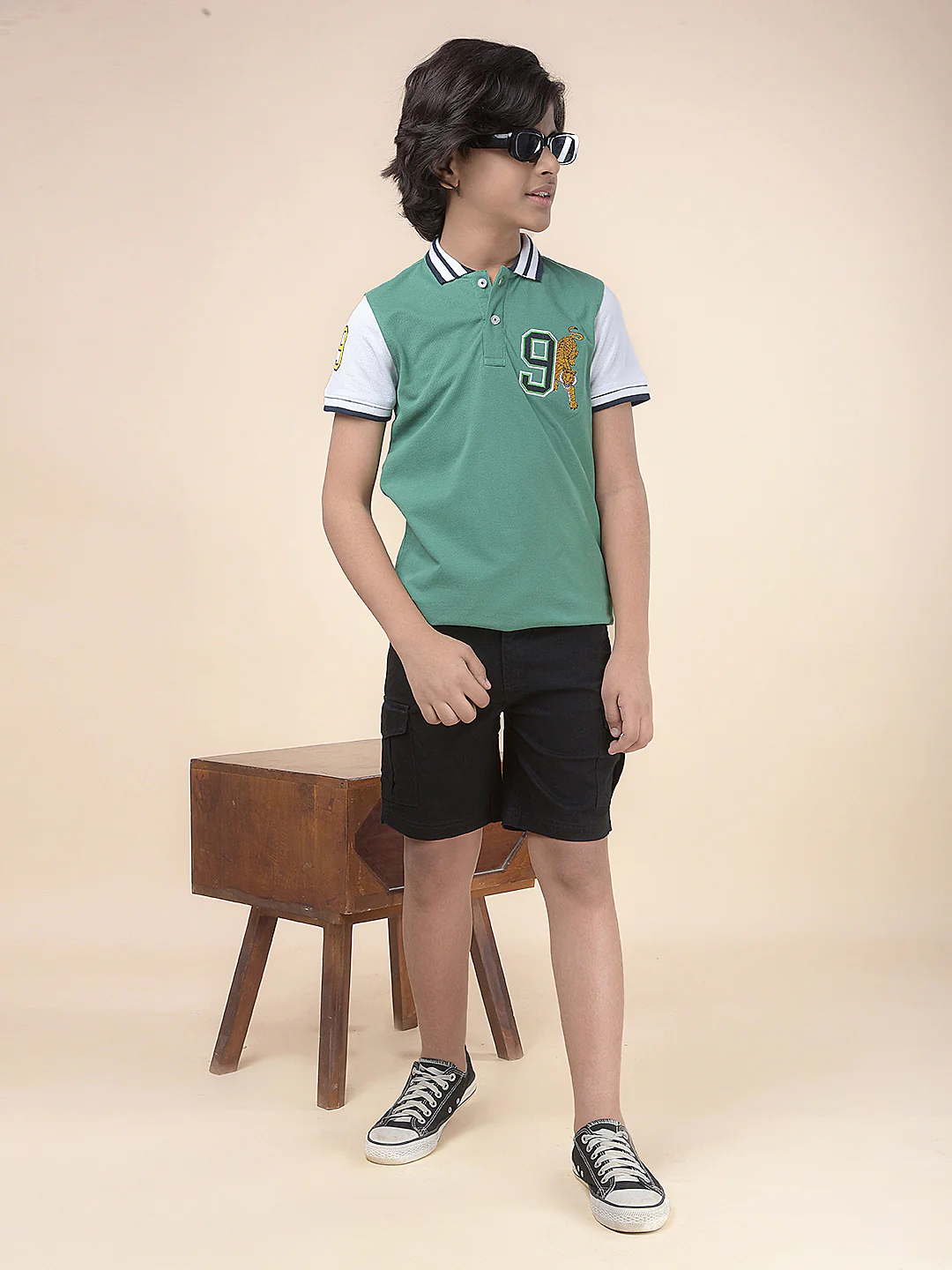Casual Shorts for Boys l Breathable & Soft with Color Fastness Regular Fit Poly Cotton Fabric Drawstring Closure Solid Pattern - Image 3