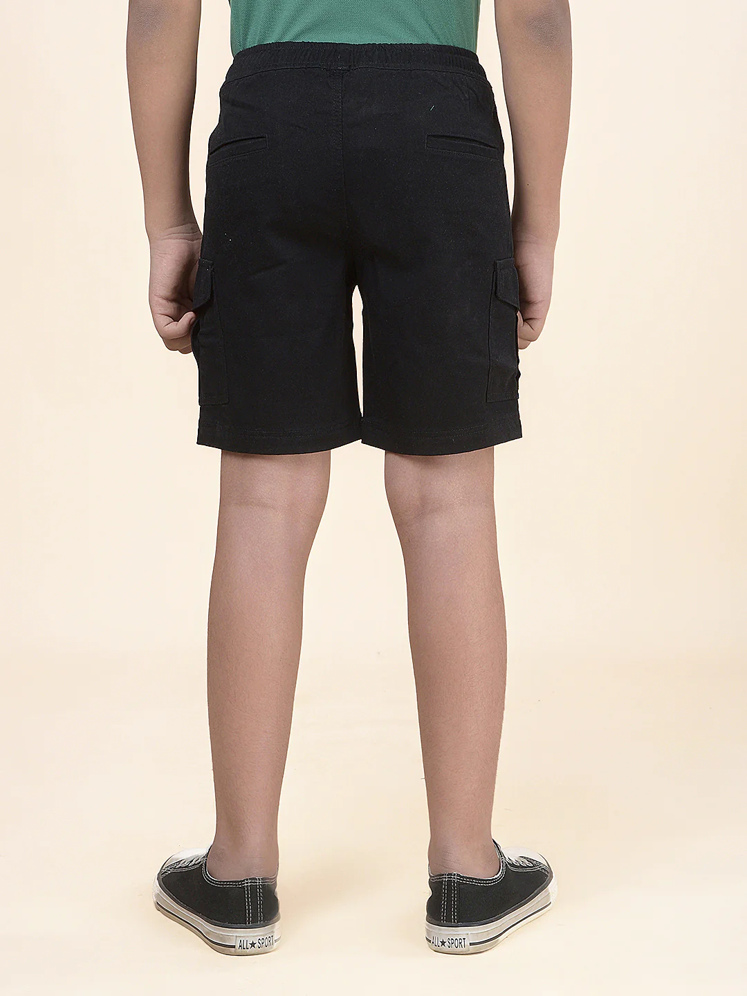 Casual Shorts for Boys l Breathable & Soft with Color Fastness Regular Fit Poly Cotton Fabric Drawstring Closure Solid Pattern - Image 4