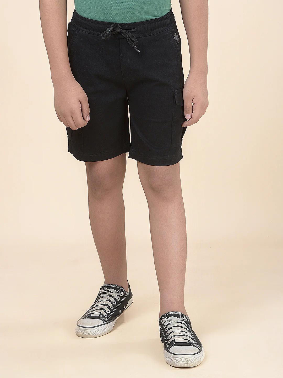Casual Shorts for Boys l Breathable & Soft with Color Fastness Regular Fit Poly Cotton Fabric Drawstring Closure Solid Pattern - Image 5