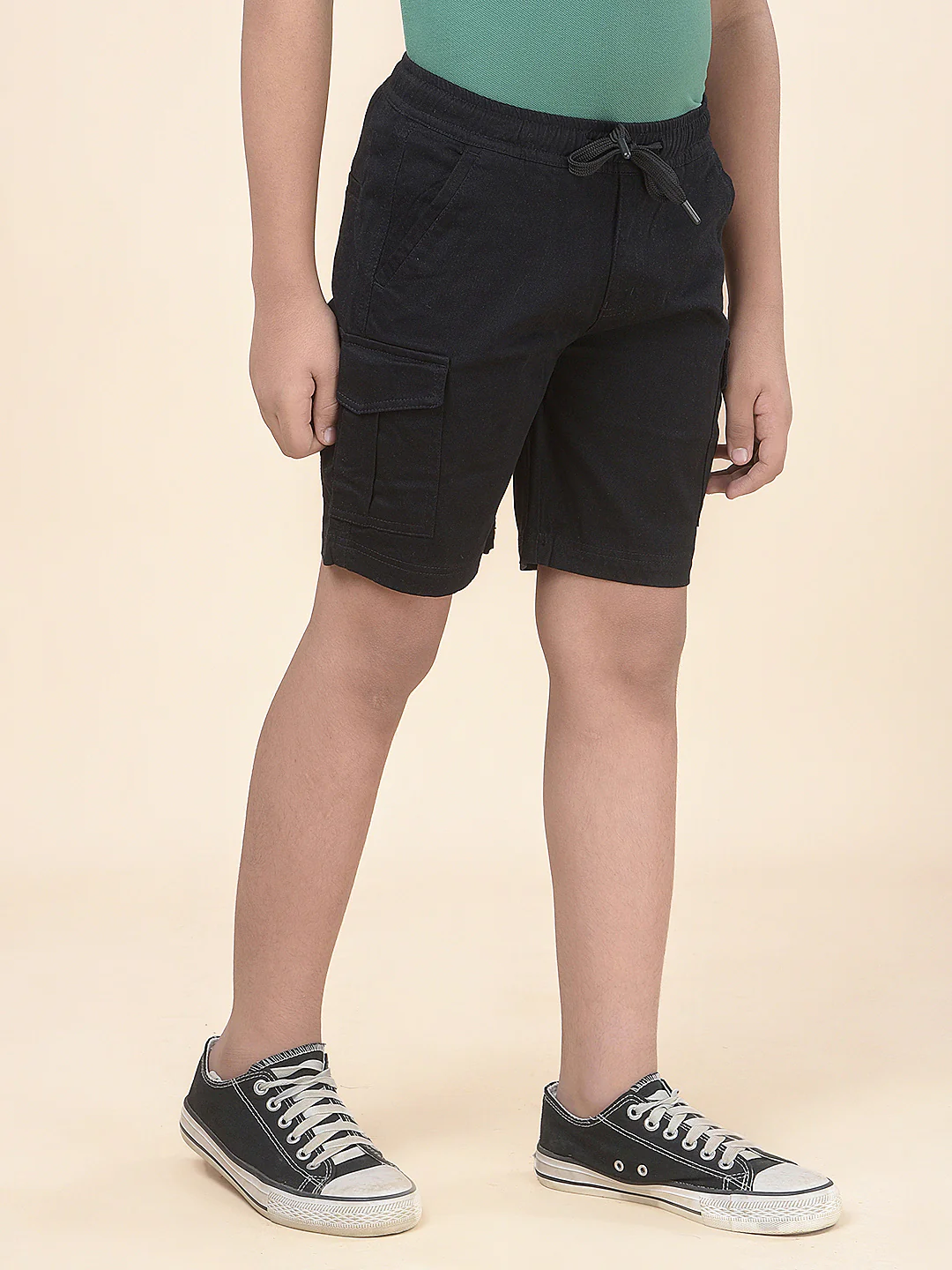 Casual Shorts for Boys l Breathable & Soft with Color Fastness Regular Fit Poly Cotton Fabric Drawstring Closure Solid Pattern - Image 7