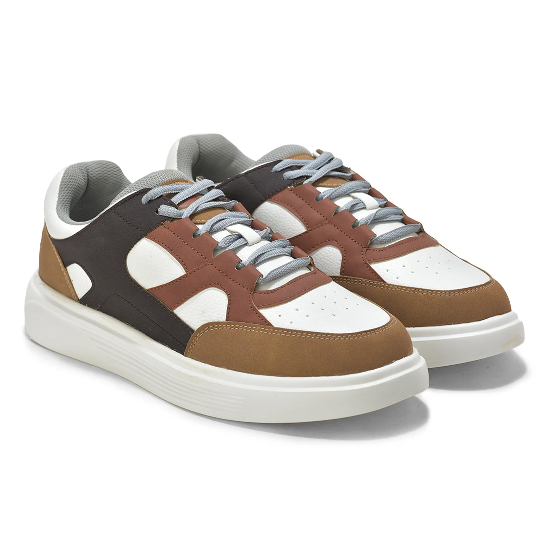 Casual Sneaker Shoes for Men | Lightweight & Comfortable with Cushioned Insole PU (Polyurethane) Upper EVA Sole Lace Up Closure