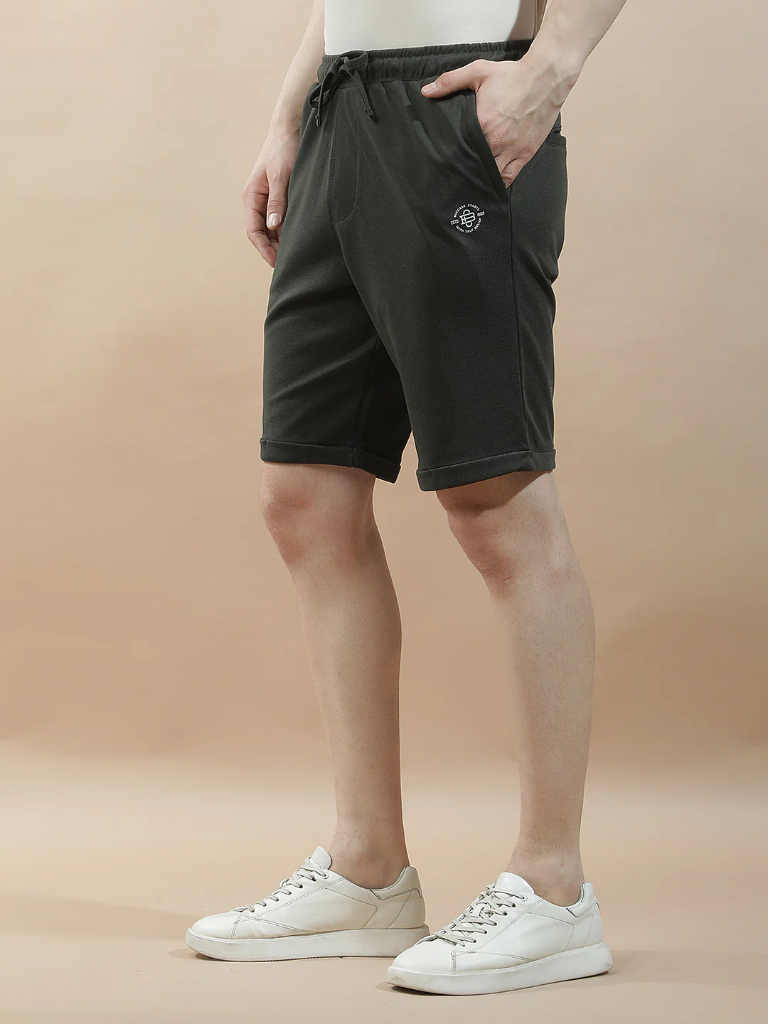 Casual Solid Bermuda for Men l Breathable & Soft with Color Fastness Regular Fit - Image 5