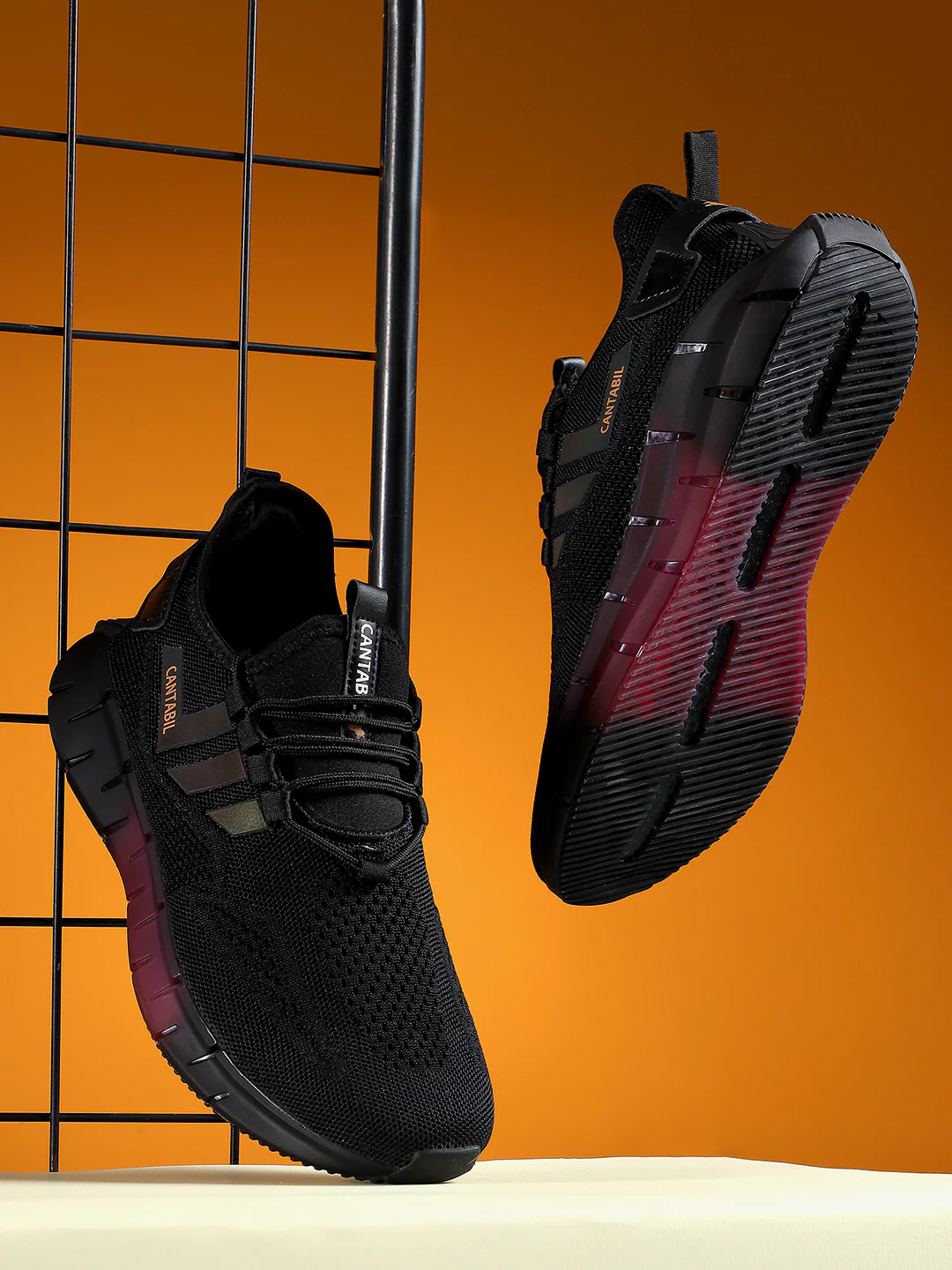 Casual Sports Shoes for Men | Lightweight & Comfortable with Cushioned Insole Flynet Upper Phylon Sole Lace Up Closure - Image 3