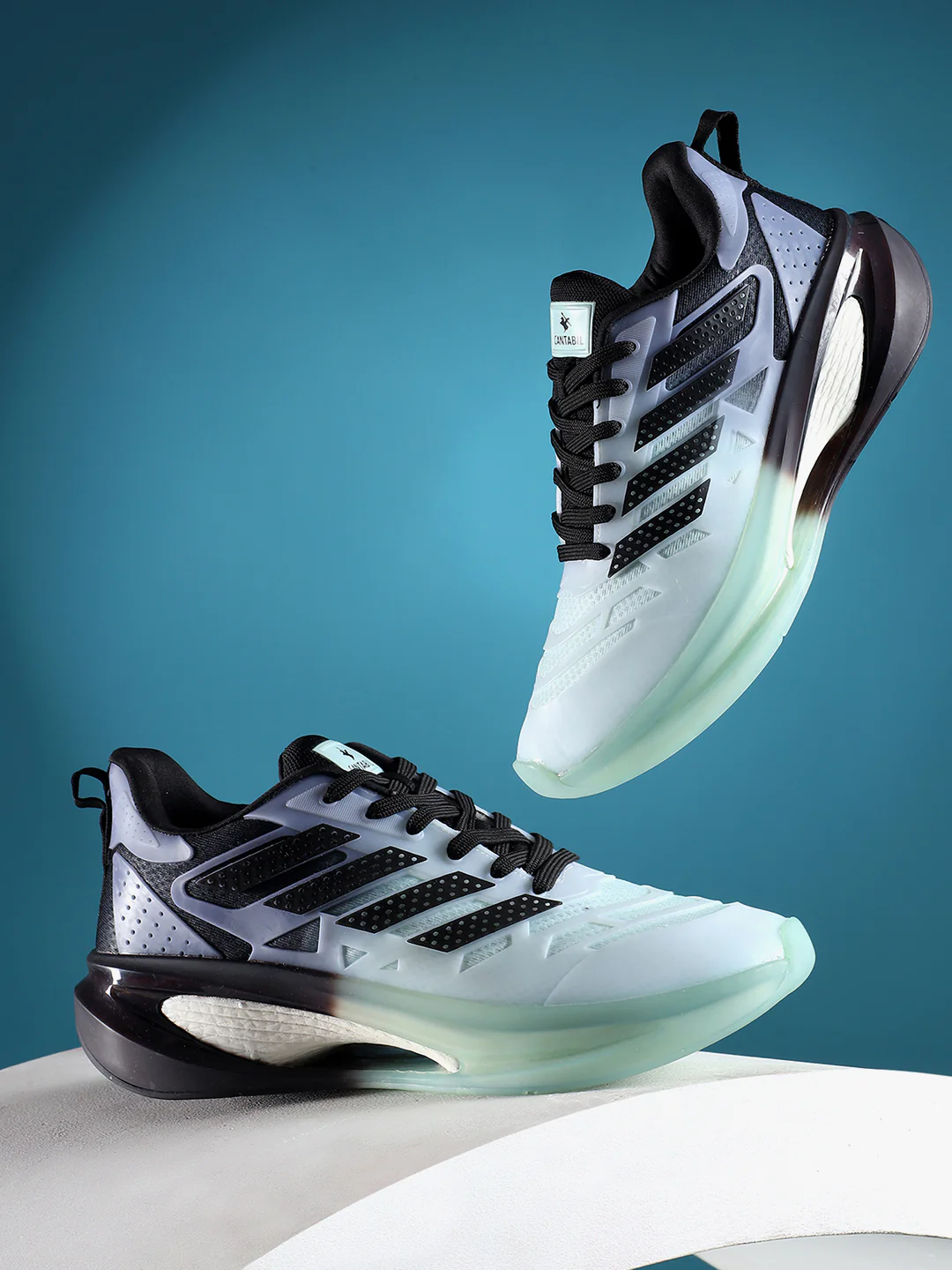 Casual Sports Shoes for Men | Lightweight & Comfortable with Cushioned Insole Mesh Upper Phylon Sole Lace Up Closure - Image 3